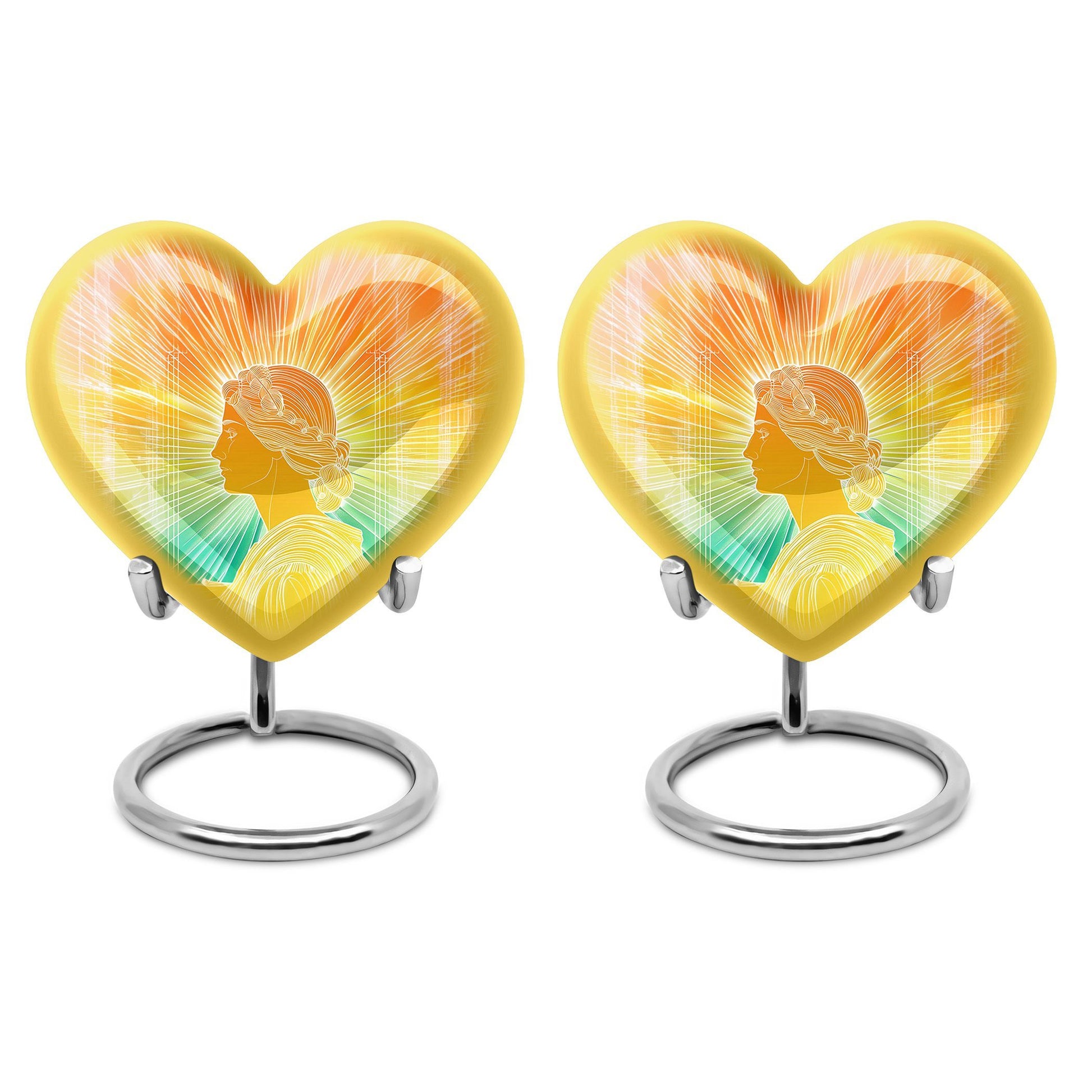 Heart-shaped 10-inch Zodiac Urn
