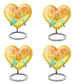 Heart-shaped 10-inch Zodiac Urn