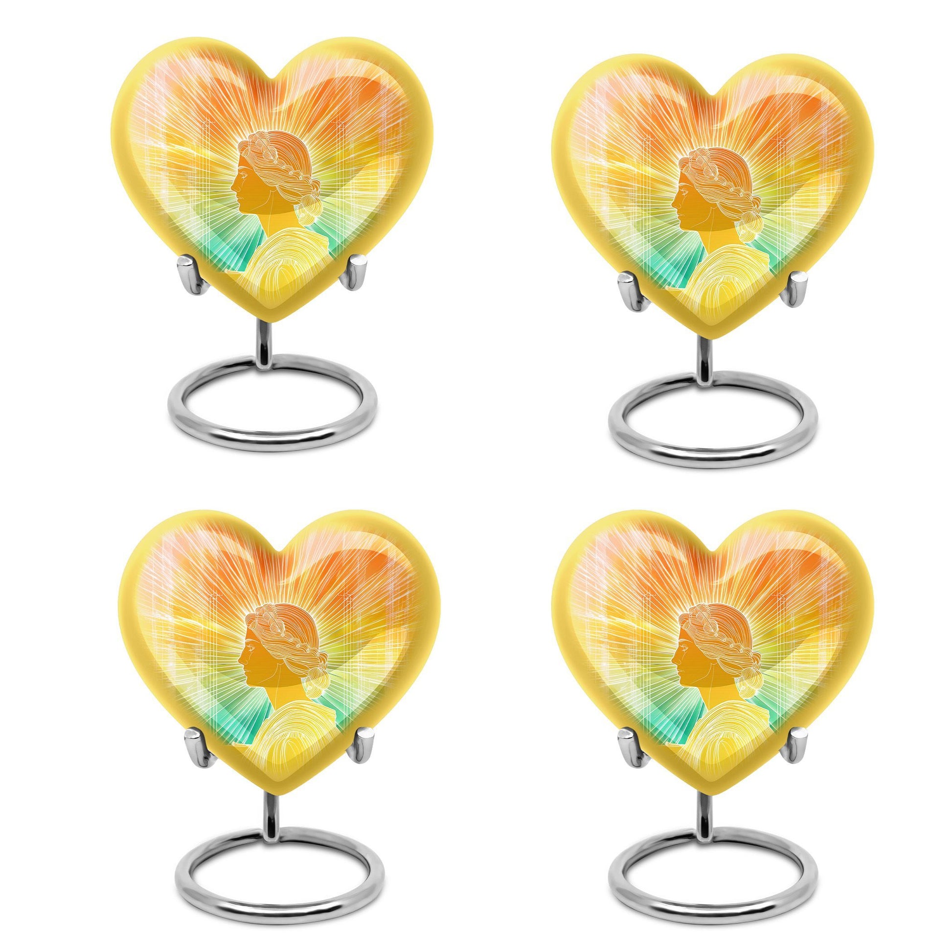 Heart-shaped 10-inch Zodiac Urn