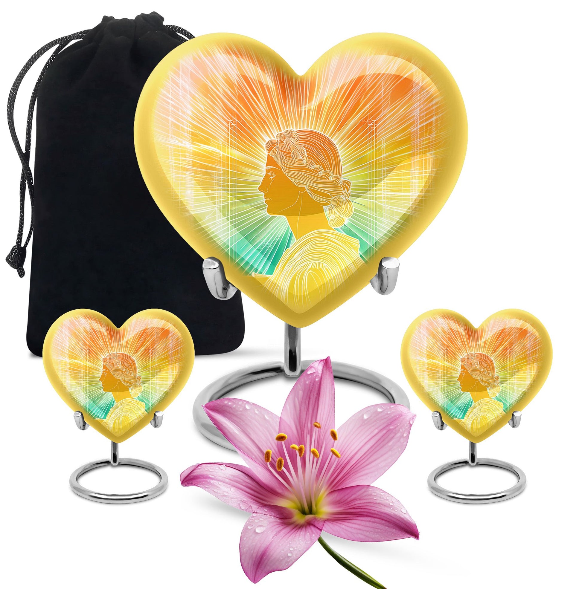 Heart-shaped 10-inch Zodiac Urn