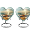 Heart shaped large urn for wine and cremation