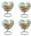 Heart shaped large urn for wine and cremation