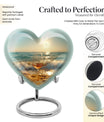 Heart shaped large urn for wine and cremation