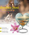 Heart shaped large urn for wine and cremation