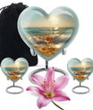 Heart shaped large urn for wine and cremation