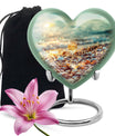 10-inch heart shaped wine funeral urn 
