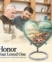 10-inch heart shaped wine funeral urn 