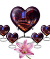 10-inch heart-shaped wine urn for adults ashes, 
