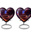 10-inch heart-shaped wine urn for adults ashes, 