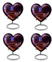 10-inch heart-shaped wine urn for adults ashes, 