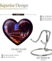 10-inch heart-shaped wine urn for adults ashes, 