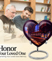 10-inch heart-shaped wine urn for adults ashes, 
