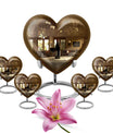 10-inch heart-shaped wine Urn cremation urn for dad made of aluminium