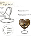 10-inch heart-shaped wine Urn cremation urn for dad made of aluminium