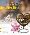 10-inch heart-shaped wine Urn cremation urn for dad made of aluminium