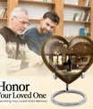 10-inch heart-shaped wine Urn cremation urn for dad made of aluminium