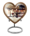 10 inch heart-shaped wine urn