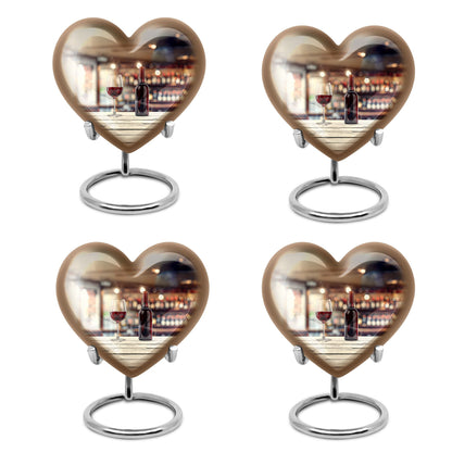 10 inch heart-shaped wine urn