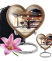 10 inch heart-shaped wine urn