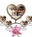 10 inch heart-shaped wine urn