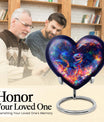heart shaped snake Urn for adult ashes