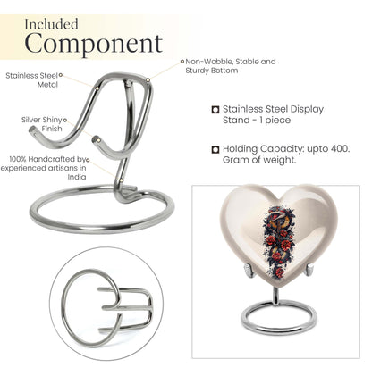 Heart shaped snake urn