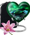  Heart-shaped snake funeral urn for adult human ashes,