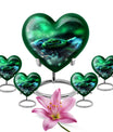  Heart-shaped snake funeral urn for adult human ashes,