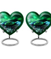  Heart-shaped snake funeral urn for adult human ashes,