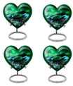  Heart-shaped snake funeral urn for adult human ashes,