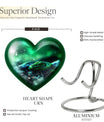  Heart-shaped snake funeral urn for adult human ashes,