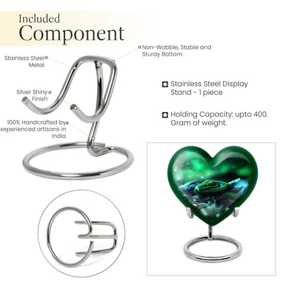  Heart-shaped snake funeral urn for adult human ashes,