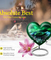  Heart-shaped snake funeral urn for adult human ashes,