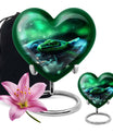  Heart-shaped snake funeral urn for adult human ashes,