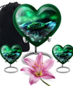  Heart-shaped snake funeral urn for adult human ashes,