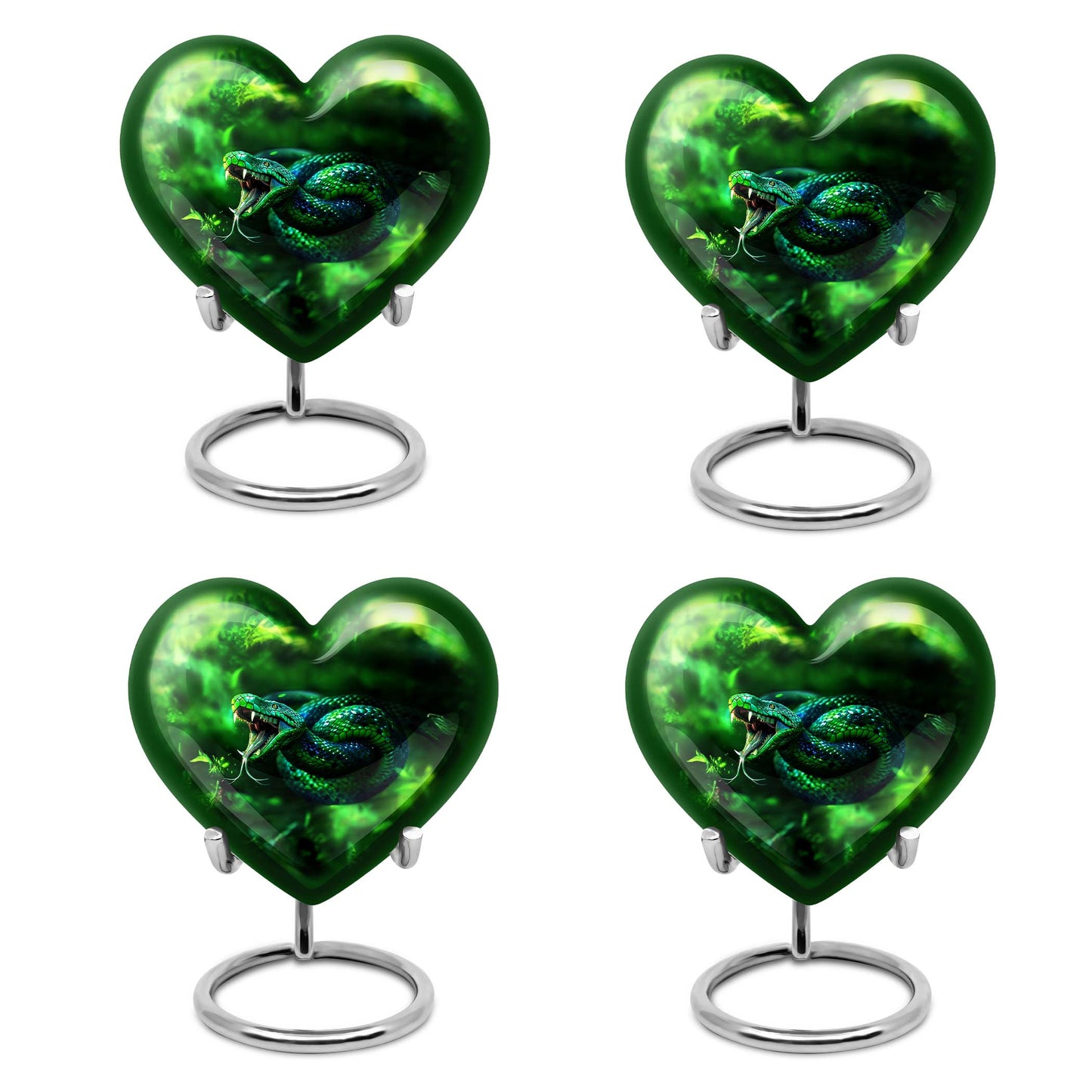10 inch snake urn for men's ashes, 
