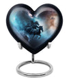 10-inch Heart Urn, horse urn used as cremation dad urn,