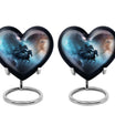 10-inch Heart Urn, horse urn used as cremation dad urn,