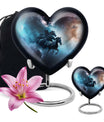 10-inch Heart Urn, horse urn used as cremation dad urn,