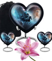 10-inch Heart Urn, horse urn used as cremation dad urn,
