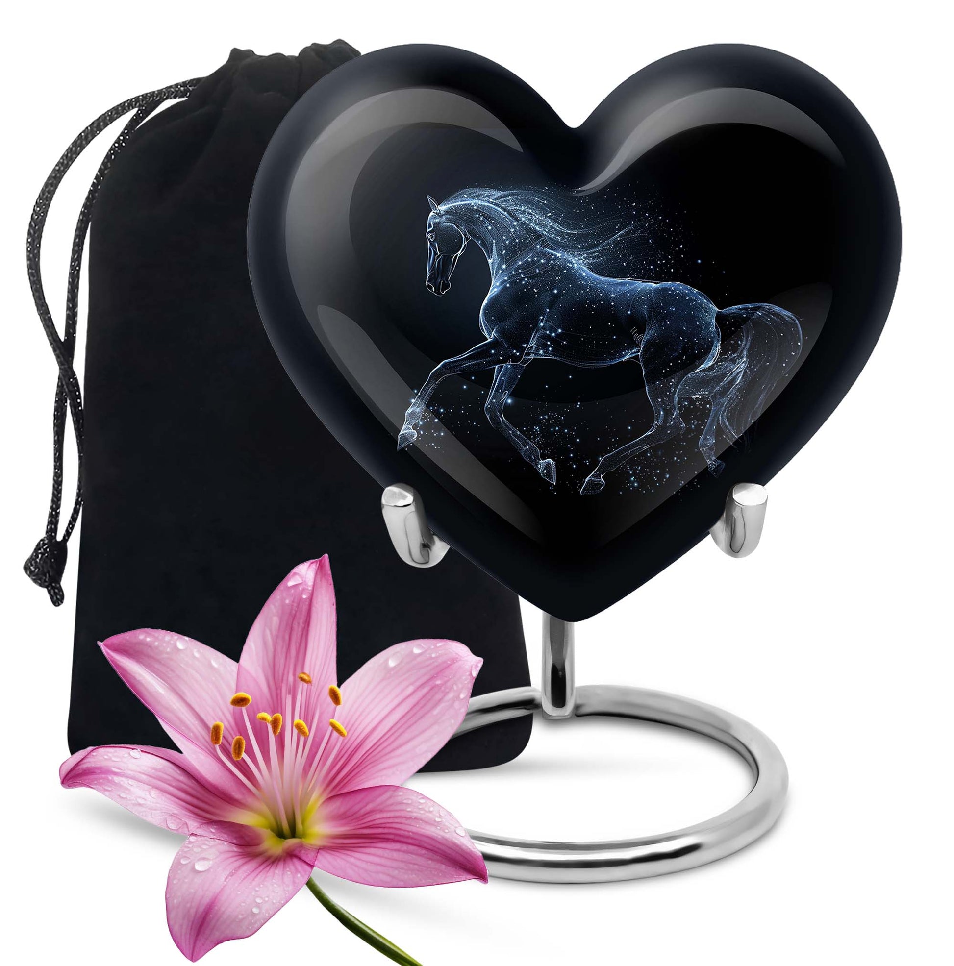 Horse Heart Urn for human ashes