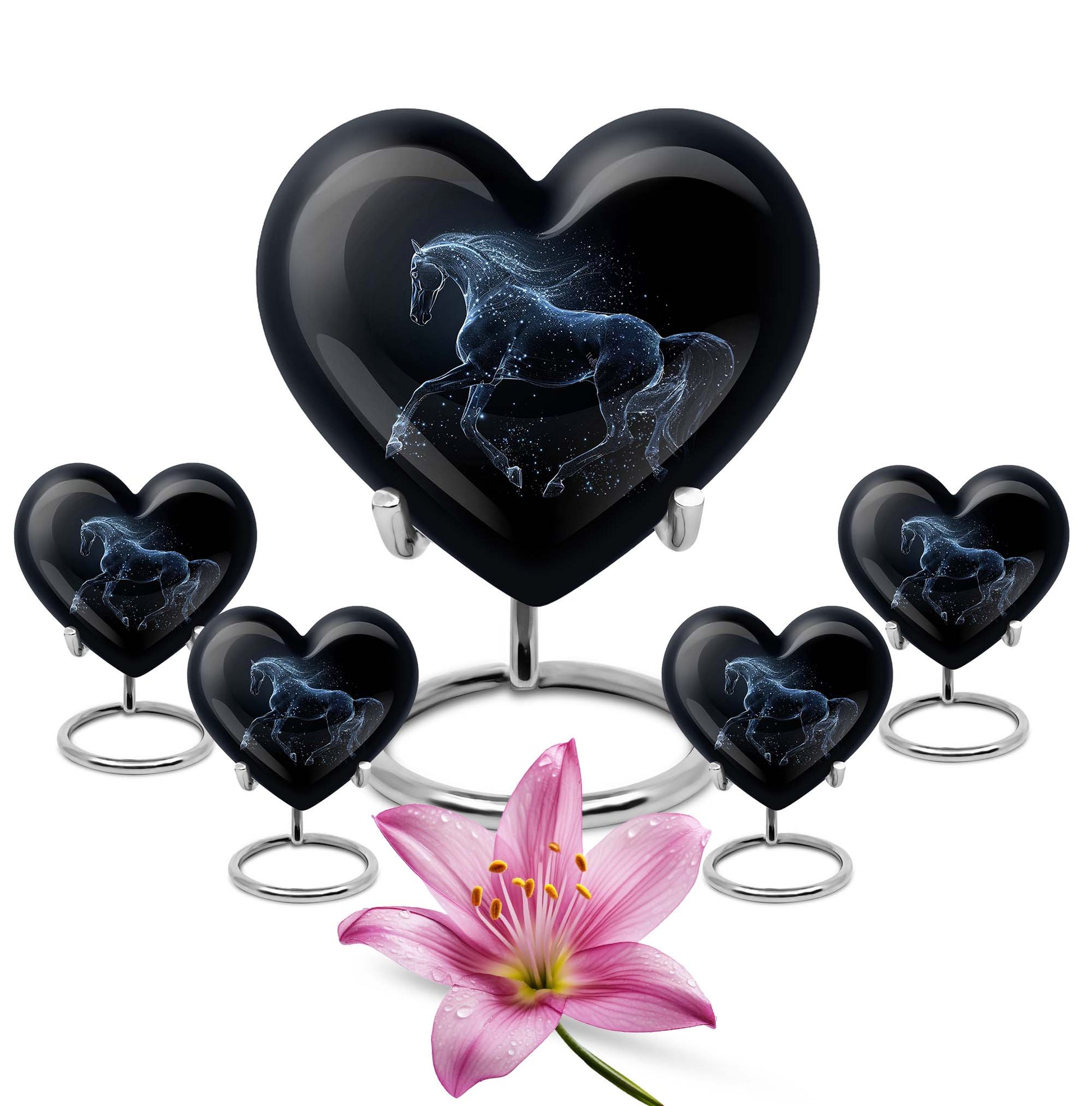Horse Heart Urn for human ashes