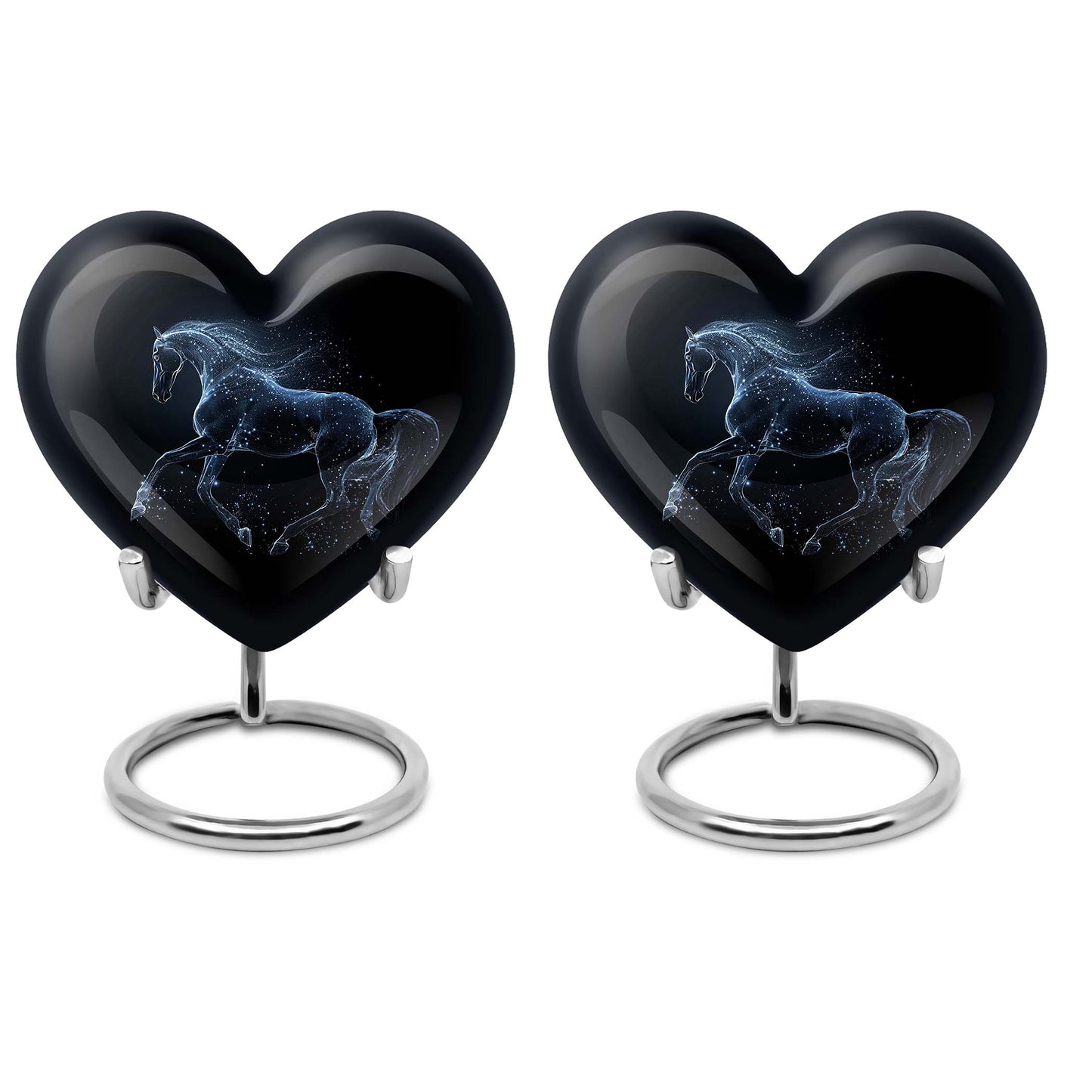 Horse Heart Urn for human ashes