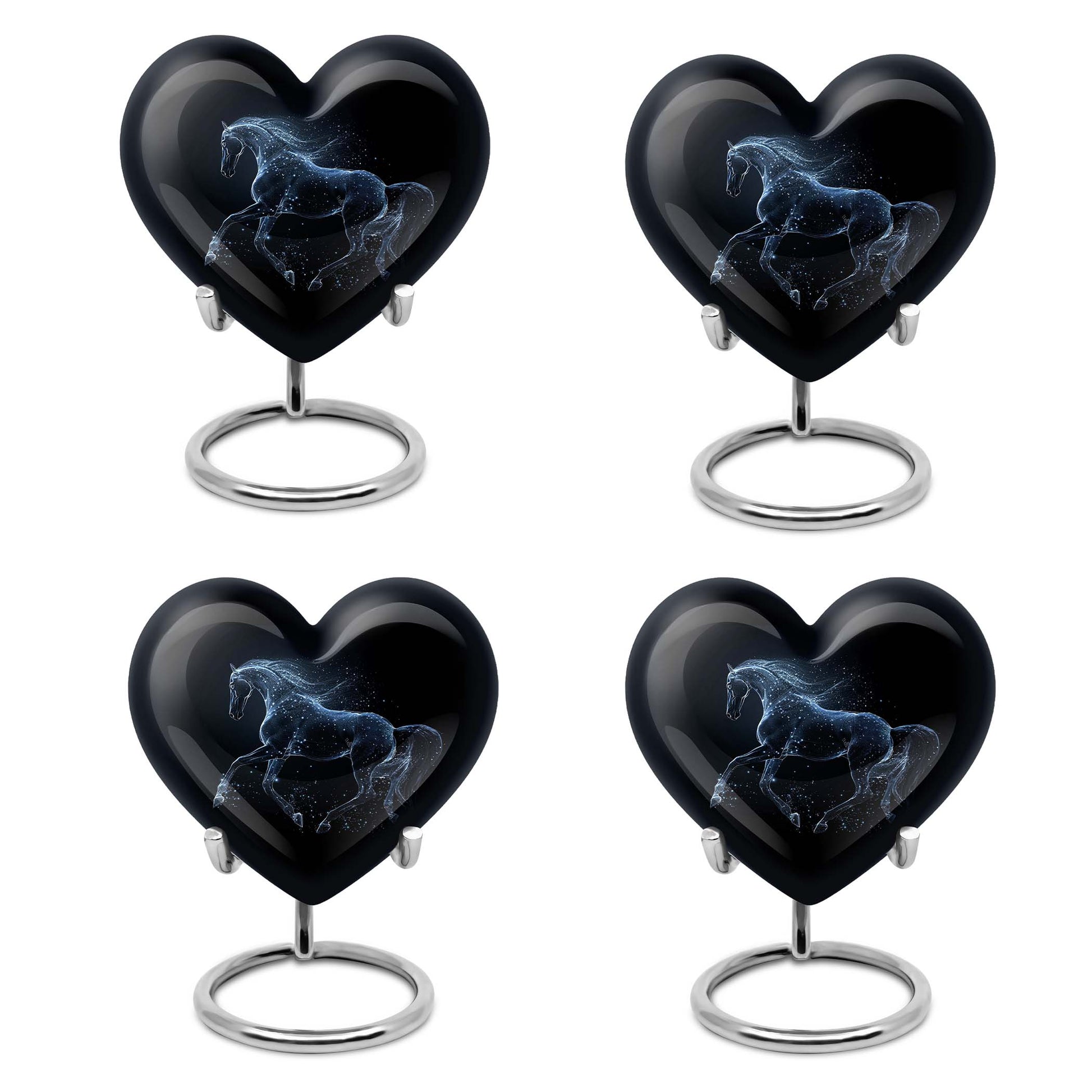 Horse Heart Urn for human ashes