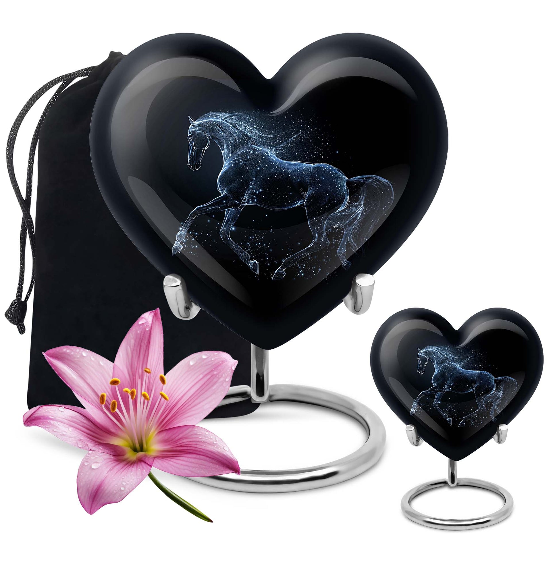 Horse Heart Urn for human ashes