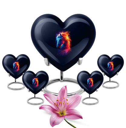 10-inch horse heart urn for cremation