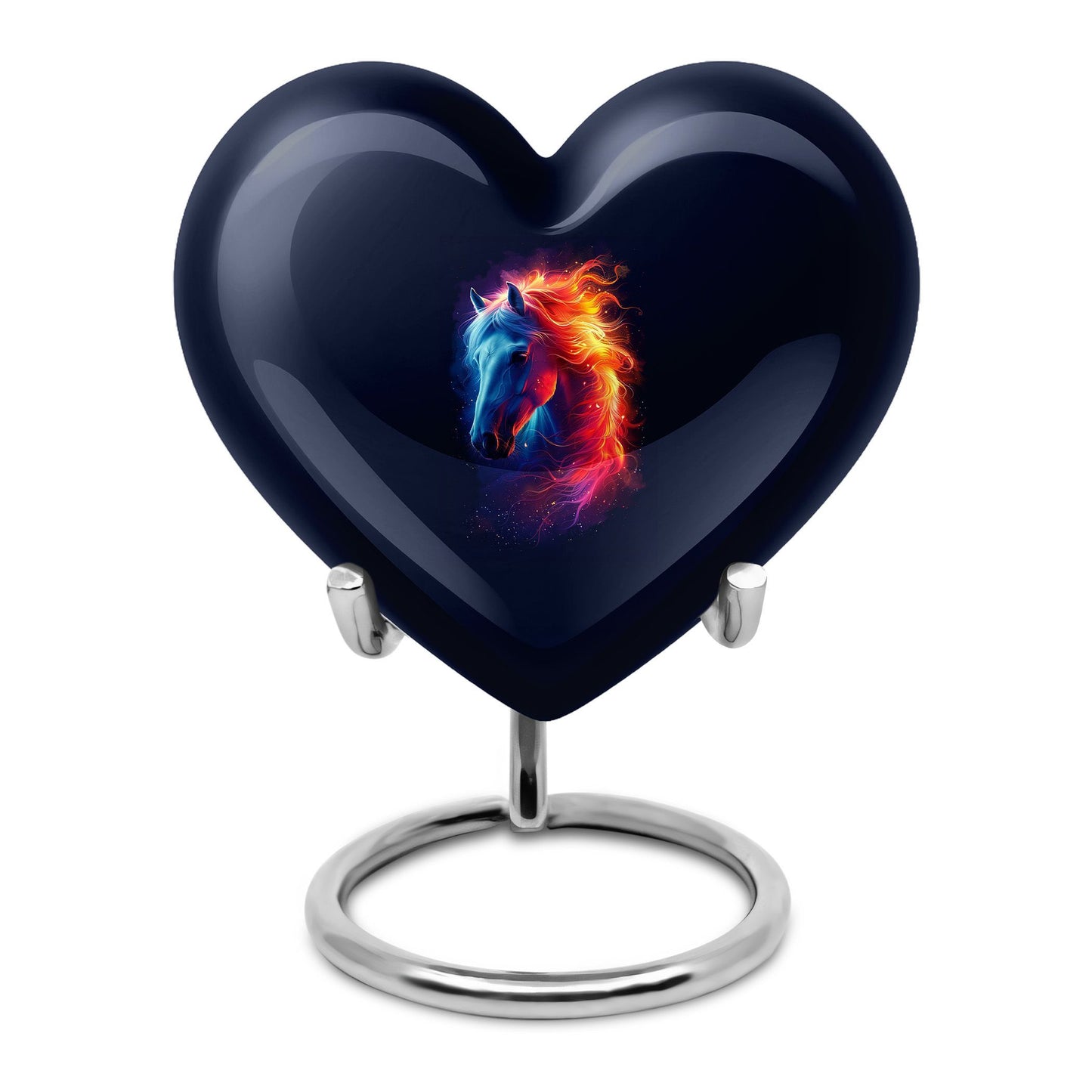 10-inch horse heart urn for cremation