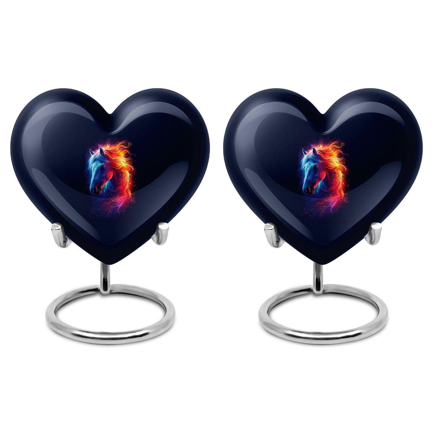 10-inch horse heart urn for cremation
