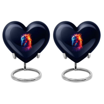 10-inch horse heart urn for cremation