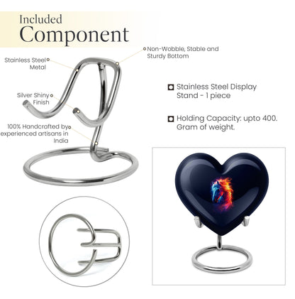 10-inch horse heart urn for cremation